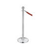 Chrome pole for queue manager cord Cube